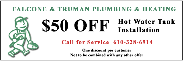 $50 off Hot Water Tank Installation